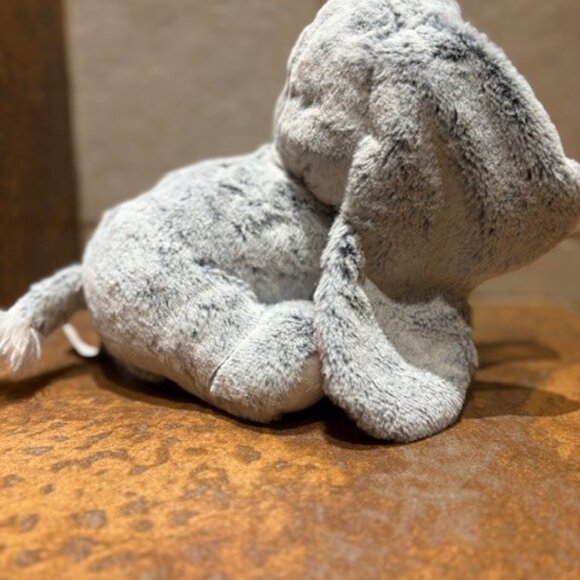 Aurora Gray Elephant Plush Stuffed Animal 12" Pink Ears With Hearts Love Soft - Picture 2 of 7